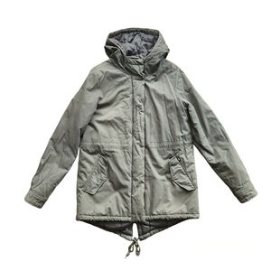 Vans Military Green Parka Jacket Coat Hooded Size S